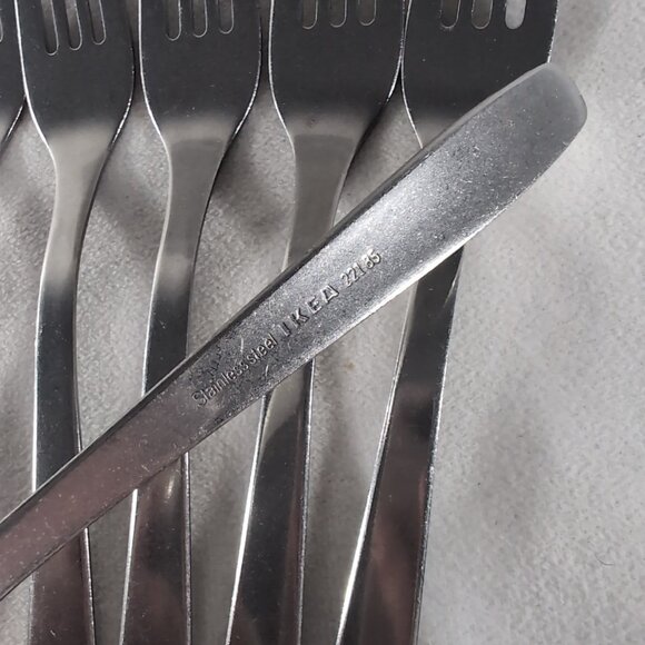 IKEA Tillagd 48 Pc Flatware Set Lot Silver Dragon Probyn Stainless 904.075.52 - Picture 11 of 16